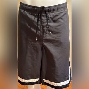 Nike Athletic Shorts Tie In Front Built In Underwear With Elastic Waist Sz L  44